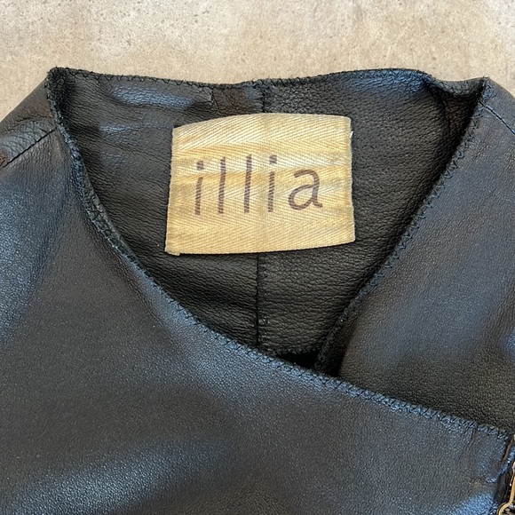 illia 100% Leather Jacket Size 4 - Picture 5 of 7